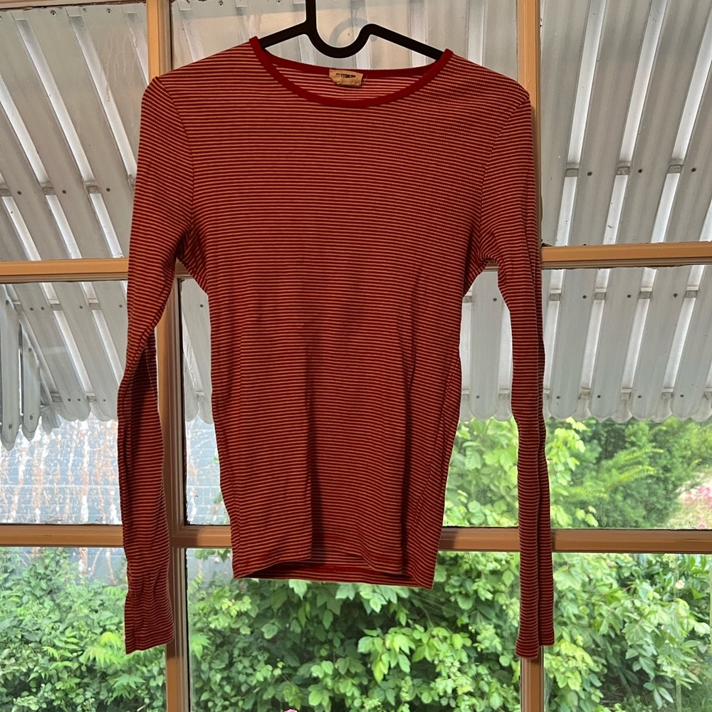 Stretchy striped long sleeve
